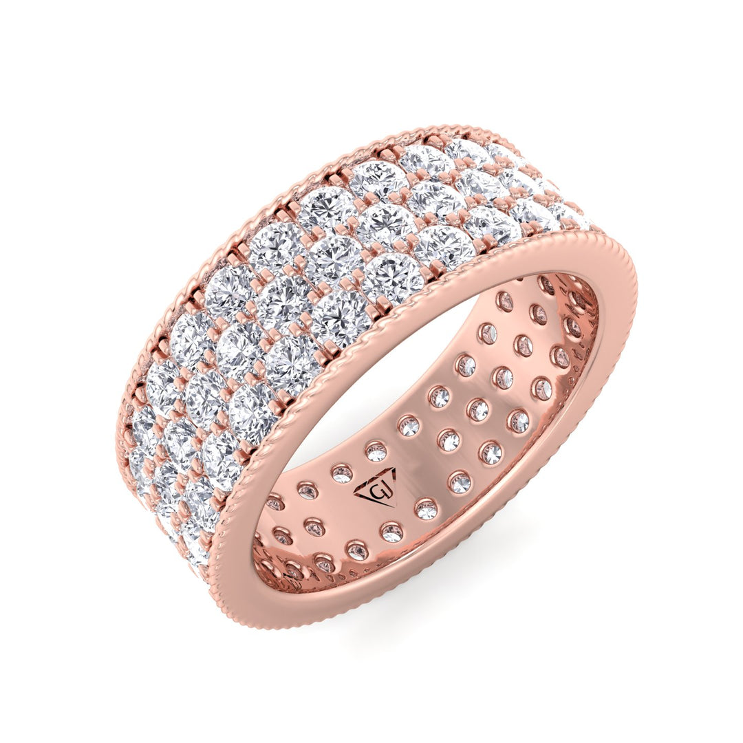 3-row-pave-round-cut-diamond-eternity-band-in-rose-gold