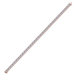 Wally - 10.50CT T.W East To West Emerald Cut Natural Diamond Tennis Bracelet - Gem Jewelers Co