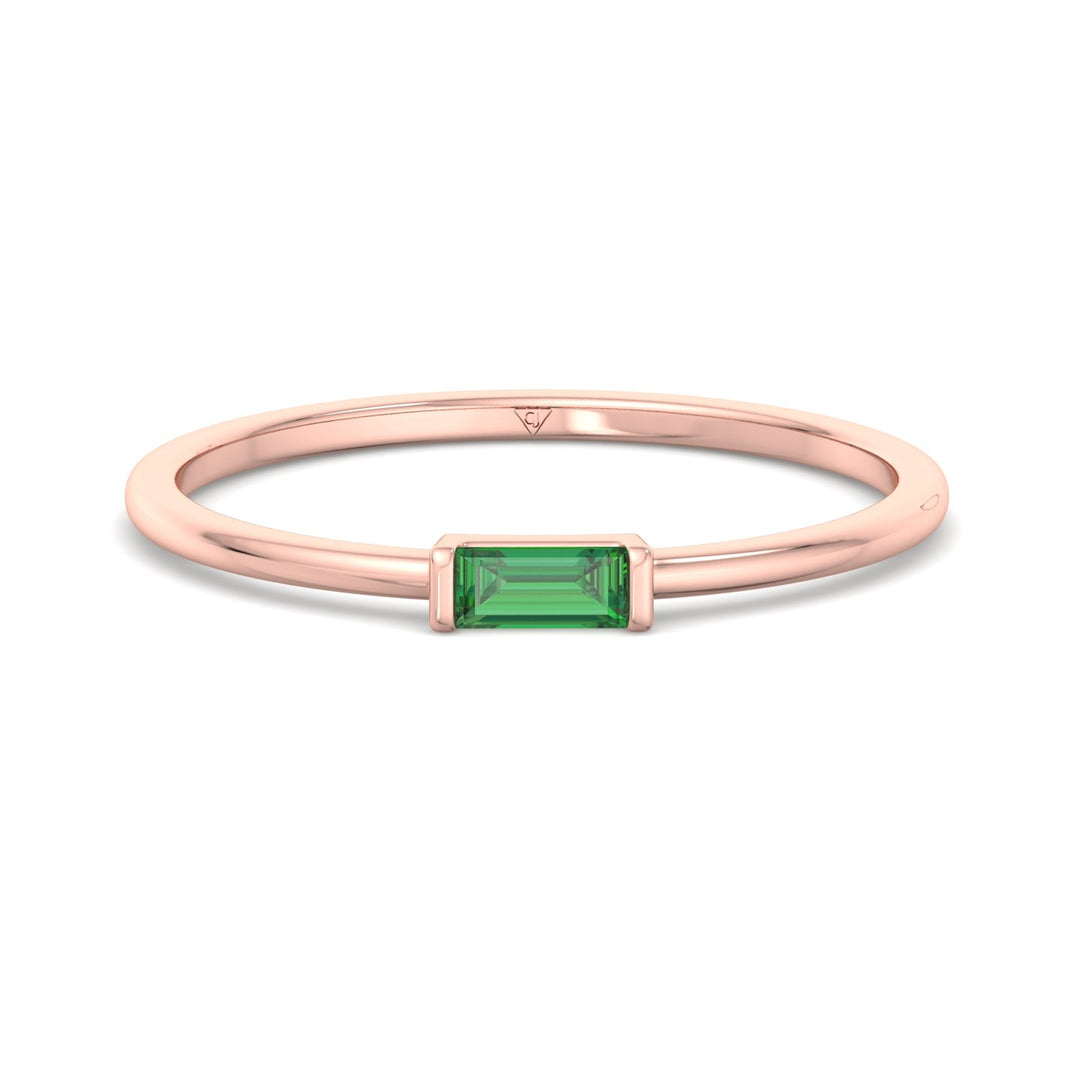 dainty-baguette-cut-green-emerald-solitaire-stackable-ring-in-solid-rose-gold-band