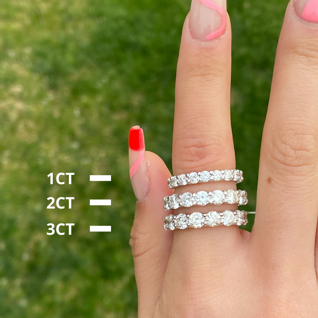 Karty Round Diamond U Prong Eternity Band Gem Jewelers Co