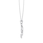 Solid Gold Nefertiti Pendant Necklace White, width