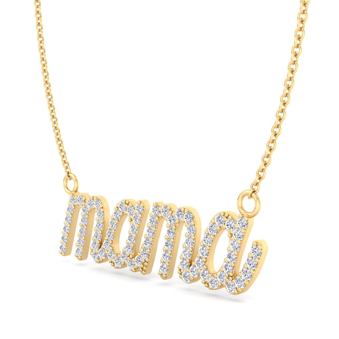Matera- Mama Diamond and Gold Necklace