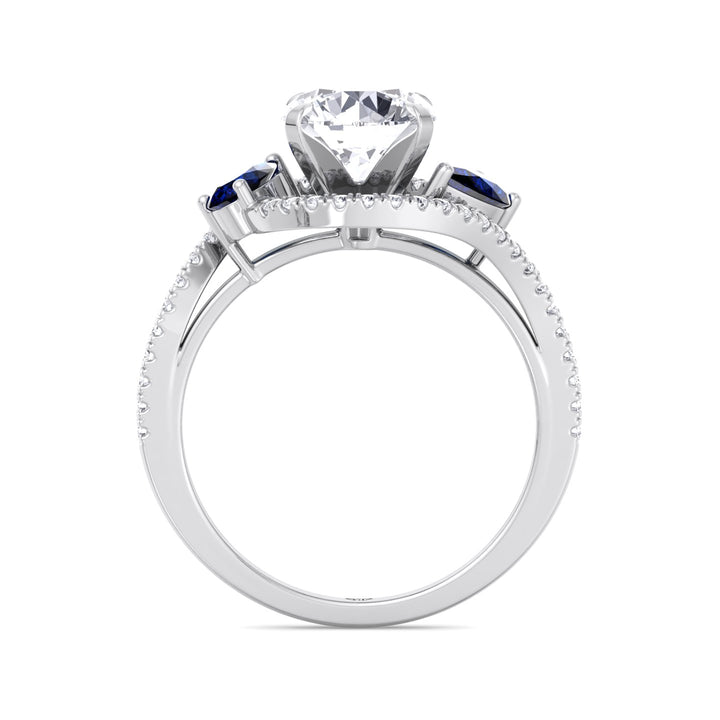 2.85ctw-round-cut-diamond-engagement-ring-with-halo-blue-sapphire-pear-shape-sidestones-in-platinum