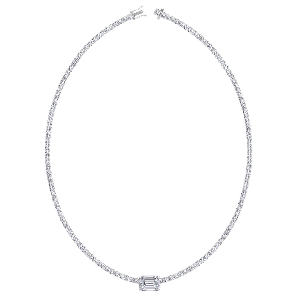 classic-diamond-tennis-necklace-with-emerald-cut-diamond-center-stone-in-14k-white-gold