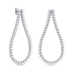Macha - 2.40CT Teardrop Shape Diamond Fashion Earrings - Gem Jewelers Co