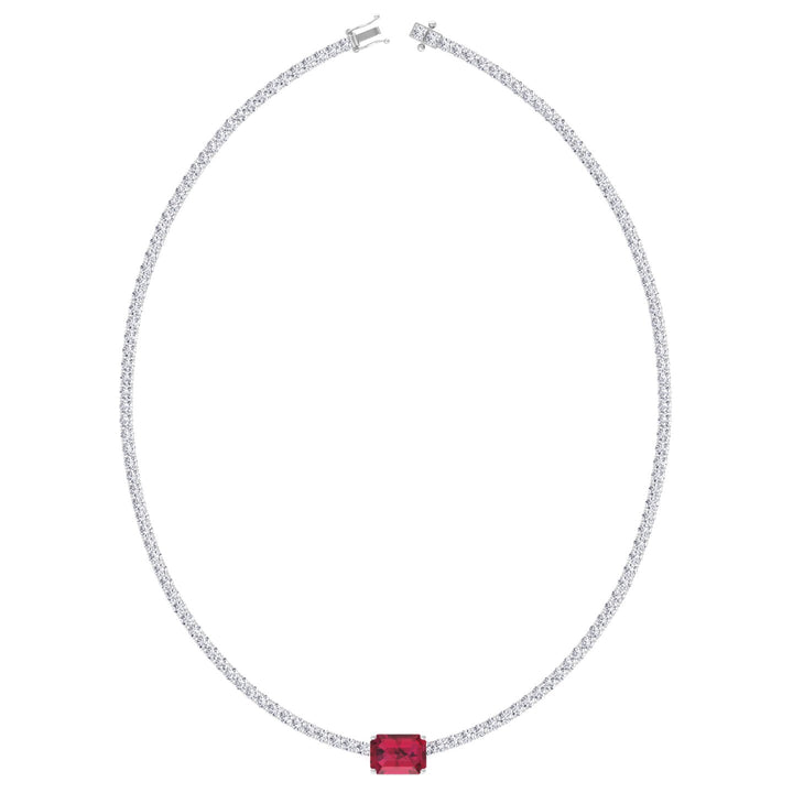 single-stone-red-ruby-and-round-cut-diamond-tennis-necklace-in-solid-white-gold