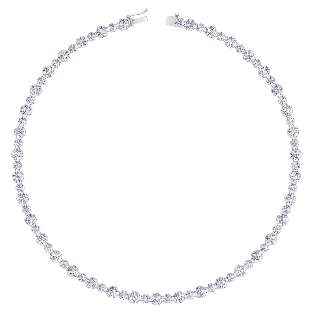 alternating-size-diamond-tennis-necklace-in-white-gold