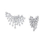 Celeste - 4.20CT Luxurious Cluster Diamond Earring Crawlers - Gem Jewelers Co