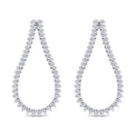 Macha - 2.40CT Teardrop Shape Diamond Fashion Earrings - Gem Jewelers Co