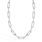 Domino - (5.35CT T.W.) Diamond Paperclip Link Necklace - Gem Jewelers Co