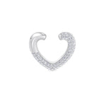 Capraia - 1.17CT T.W Heart Shaped Pave Diamond Ear Cuff - Gem Jewelers Co