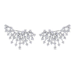 Celeste - 4.20CT Luxurious Cluster Diamond Earring Crawlers - Gem Jewelers Co