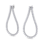Macha - 2.40CT Teardrop Shape Diamond Fashion Earrings - Gem Jewelers Co
