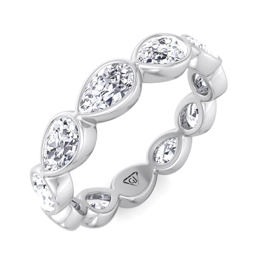 east-to-west-style-bezel-set-pear-shape-diamond-eternity-band-in-solid-white-gold