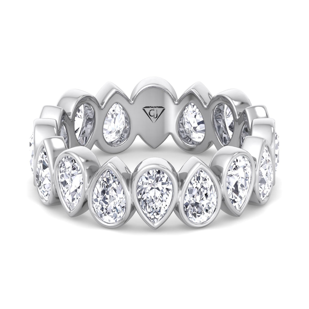 bezel-set-pear-shape-diamond-eternity-band-solid-in-platinum