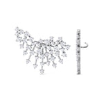 Celeste - 4.20CT Luxurious Cluster Diamond Earring Crawlers - Gem Jewelers Co