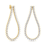 Macha - 2.40CT Teardrop Shape Diamond Fashion Earrings - Gem Jewelers Co