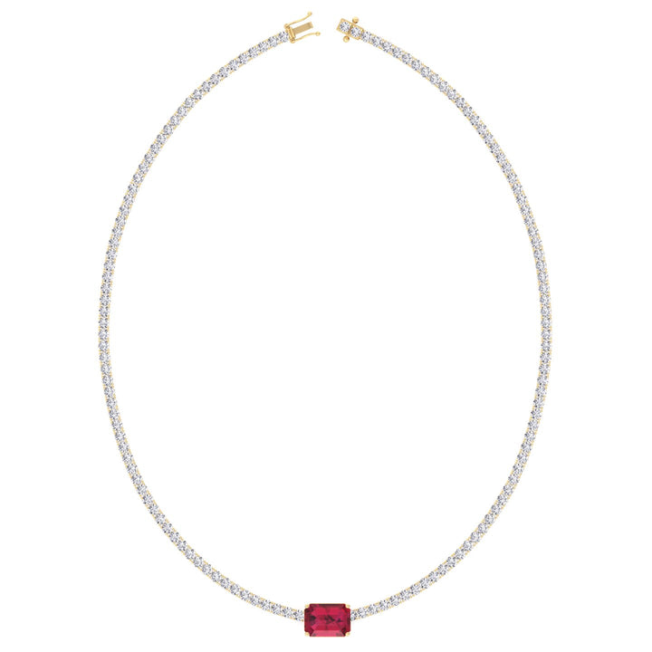 single-stone-red-ruby-and-round-cut-diamond-tennis-necklace-in-solid-yellow-gold