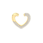 Capraia - 1.17CT T.W Heart Shaped Pave Diamond Ear Cuff - Gem Jewelers Co