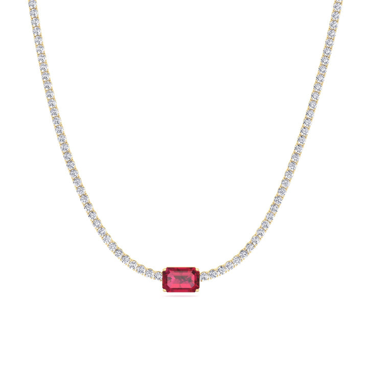 single-stone-red-ruby-and-round-cut-diamond-tennis-necklace-in-14k-yellow-gold