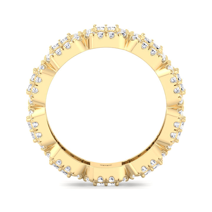 baguette-and-round-cut-cluster-diamond-eternity-band-solid-yellow-gold-band