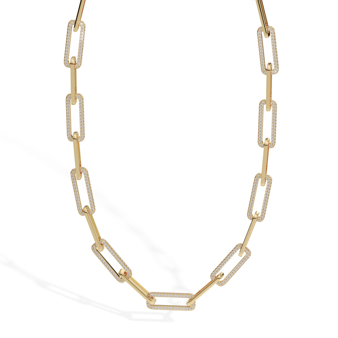 diamond-paperclip-link-necklace-in-solid-yellow-gold
