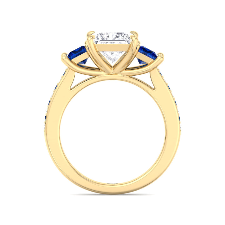 3.20-carat-total-weight-princess-cut-diamond-engagement-ring-with-blue-sapphire-sidestones-solid-yellow-gold