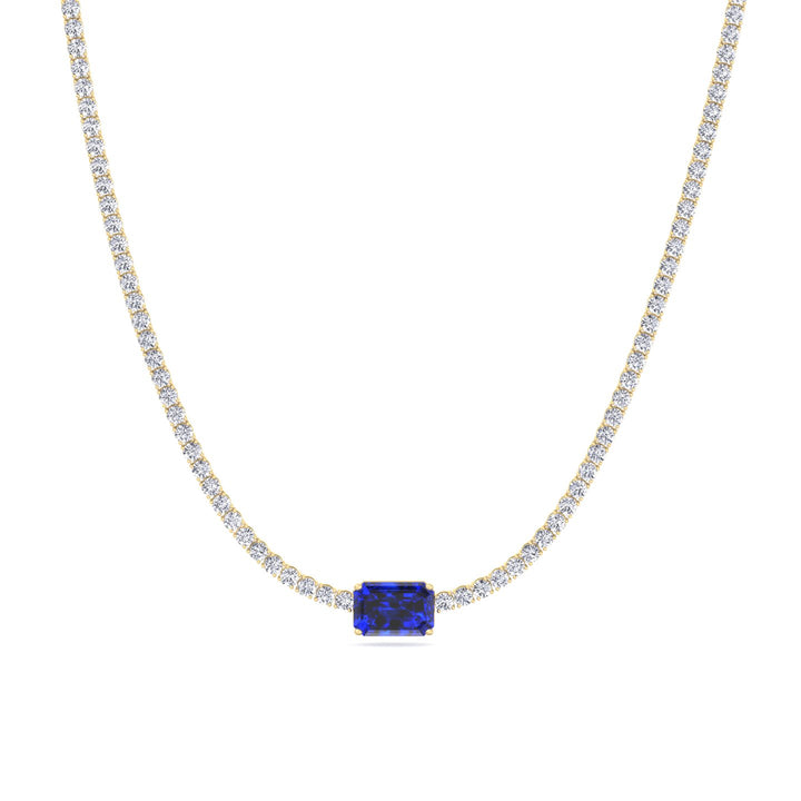 single-stone-blue-sapphire-and-round-cut-diamond-tennis-necklace-in-solid-yellow-gold