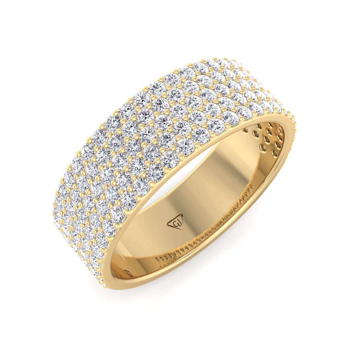 1.13-ctw-multi-row-pave-diamond-eternity-band-in-solid-yellow-gold