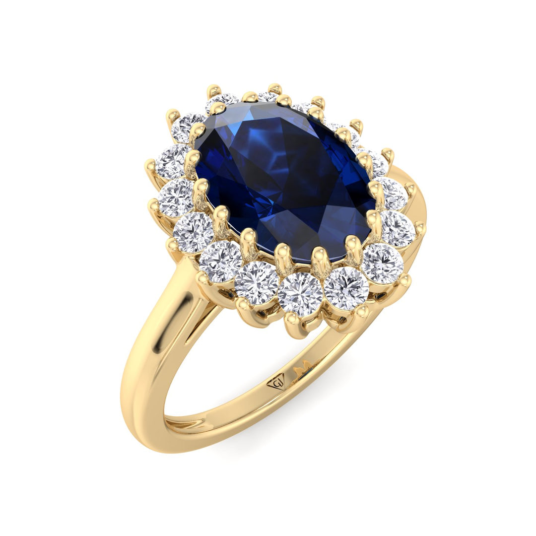 oval-cut-blue-sapphire-with-round-diamond-halo-engagement-ring-in-solid-yellow-gold