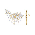 Celeste - 4.20CT Luxurious Cluster Diamond Earring Crawlers - Gem Jewelers Co