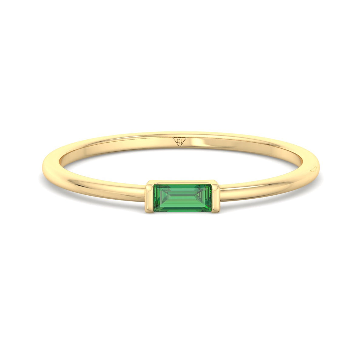  dainty-green-emerald-baguette-solitaire-stackable-ring-in-yellow-gold