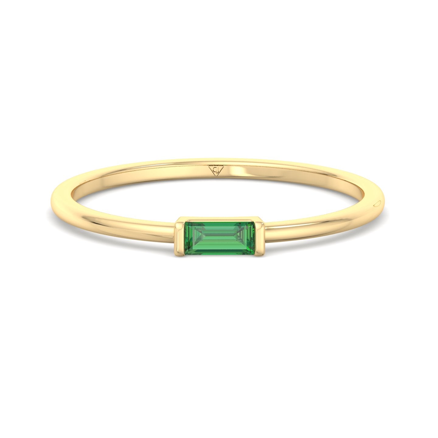  dainty-green-emerald-baguette-solitaire-stackable-ring-in-yellow-gold