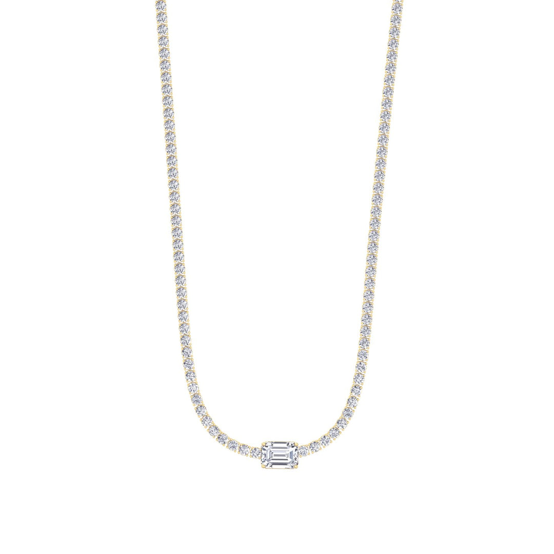 classic-diamond-tennis-necklace-with-emerald-cut-diamond-center-stone-in-18k-yellow-gold