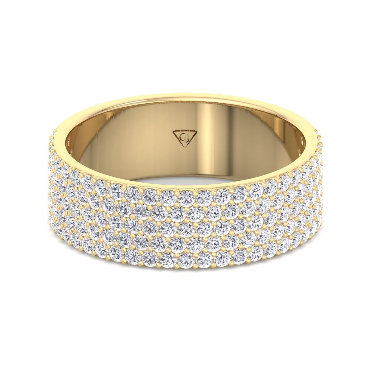 multi-row-pave-round-cut-diamond-eternity-band-solid-yellow-gold-band