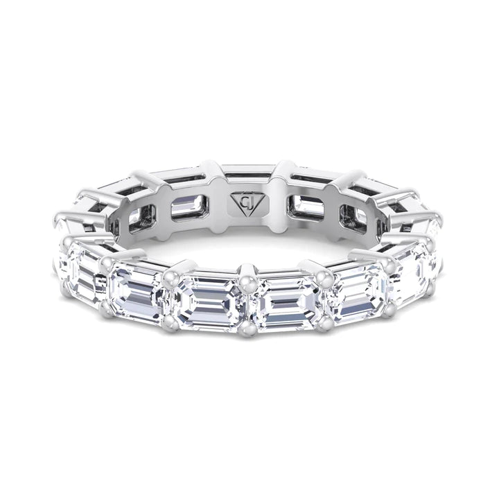 3.50 CT East to West Diamond Eternity Band in Platinum