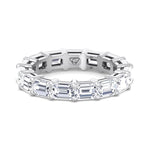 3.50 CT East to West Diamond Eternity Band in Platinum - Gem Jewelers Co